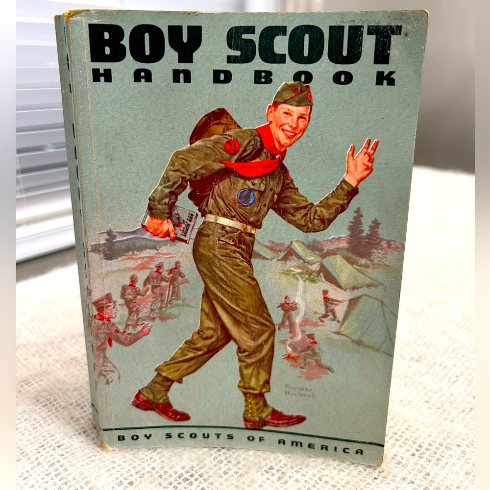 Vintage Soft Bound Boy Scouts of America Handbook 6th Edition, 1st Printing 1959